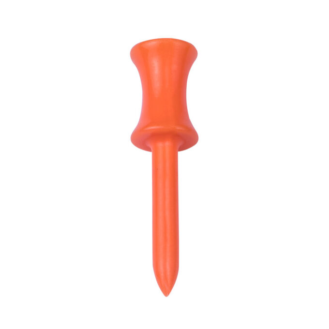 Orange Plastic Step Golf Tees – 48mm (10 pack)
